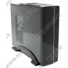 Desktop FOX <S601BS+CR> Black-Silver FlexATX 500W (24+4пин) с дверцей