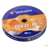 Диск DVD-R 4.7Gb Verbatim 16x Shrink/10  43729