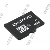 Qumo <QM32GMICSDHC4> microSDHC 32Gb Class4 + microSD-->SD Adapter