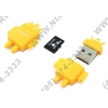 Qumo Fundroid <QM16GCR-MSD10-FD-ORG> MicroSDHC Memory Card 16Gb Class10 +  USB  microSD  Reader