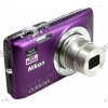 Nikon CoolPix S2700 <Purple> (16.0Mpx, 26-156mm, 6x, F3.5-6.5, JPG,SDXC, 2.7", USB2.0, Li-Ion)