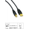 Кабель USB A-B (m-m), 3.0 м, позолоченные контакты, черный, Hama     [ObT] (H-44809)