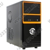 Minitower FOX <6802BO> Black-Orange ATX 450W (24+4+6пин)
