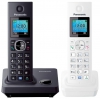 Р/Телефон Dect Panasonic KX-TG7852RU1 черный/белый 2 трубки