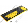 Клавиатура CBR <S18 Smile> Black&Yellow <USB> 107КЛ, беспроводная
