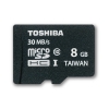 (SD-C008UHS1(BL5A) Карта памяти Toshiba, стандарт microSDHC класс 10 (UHS I), 8 Gb (SDMicro10-8GB/T-U)