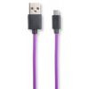 Кабель Ifrogz UniqueSync microUSB-USB фиолетовый 1m (IFZ-SYNCUSB-PRP)