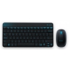 Клавиатура + мышь Logitech MK240 клав:белый/голубой мышь:белый/голубой USB беспроводная slim Multimedia (920-005791)