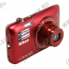 Nikon CoolPix S3500 <Red> (20.1Mpx, 26-182mm, 7x, F3.4-6.4, JPG, SDXC, 2.7", USB2.0, AV, Li-Ion)