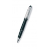 Ручка роллер. Ipsilon. Корпус смола, цвет черный, колпачок серебро 925 проба, продоль.гильоше,отделка-черный лак,хром. (AU-B74/CN)