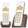 Р/Телефон Dect Gigaset A130 Duo коричневый/белый (труб. в компл.:2шт) АОН (A130 DUO BROWN)