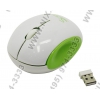 CBR Wireless Optical Mouse<S14 Green> (RTL) USB  3but+Roll, беспроводная