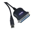 Кабель Hama H-49284 -адаптер принтерный USB A (m) - Centronics (m) 1.45 м черный (00049284)