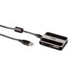 Разветвитель USB 2.0 Hama Combi (39688) портов:3 черный (00039688)
