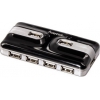 Хаб USB Hama H-49018 Концентратор USB 2.0 1:7 активный черный/серебристый  (00049018)