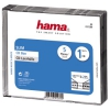 Коробка Hama H-51289 Slim Jewel Case для CD 5 шт. пластик черный/прозрачный (00051289)