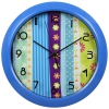 Часы настенные Бюрократ WallC-R16P/blue аналоговые