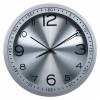 Часы настенные аналоговые Бюрократ WallC-R05P серебристый (WALLC-R05P/SILVER)