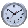 Часы настенные аналоговые Бюрократ WallC-R010P серебристый (WALLC-R010P/SILVER)