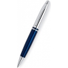 Ручка шариковая Cross Calais (AT0112-3) серебристый/синий M черные чернила