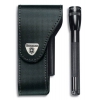 Чехол Victorinox 4.0527.03B кожаный для ножей 111мм 2-3 уровня с отделением дфонаря в пакете черный