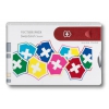Швейцарская карта Victorinox SwissCard "VX Colors"0.7107.841 10 функций дизайн "Цвета Victorinox"
