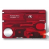 Швейцарская карта Victorinox SwissCard Lite (0.7300.T) красный полупрозрачный коробка подарочная