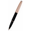 Ручка роллер Aurora Style корпус черный колпачок розовая позолота (AU-E75/LP)