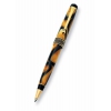 Ручка шариковая Aurora Africa корпус черный с желтым отделка позолота на торце оникс (AU-526)