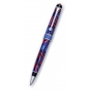 Ручка шариковая Aurora America корпус синий с красным отделка хром на торце сердолик (AU-506)