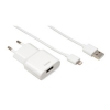 Зарядное устройство Hama H-119424 USB + кабель USB A-Apple Lightning (m-m) 1.5 м белый  (00119424)
