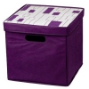 Коробка Hama H-96178 складная с крышкой для хранения вещей 30 х 30 х 30 см картон/флис фиолетовый (00096178)