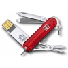 Нож перочинный Victorinox@work 4.6125.TG8B c USB-модулем 8Гб 58мм 8 функций полупрозрачный красный