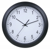 Часы настенные аналоговые Бюрократ WallC-R02P черный (WALLC-R02P/BLACK)