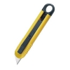 Нож канцелярский Alco 119 выдвижное лезвие металл желтый блистер (мин.кол.10)