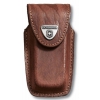Чехол из нат.кожи Victorinox Leather Belt Pouch (4.0535) коричневый с застежкой на липучке без упаковки