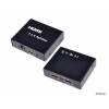 Разветвитель HDMI Splitter Orient HSP0102, 1->2, HDMI 1.4/3D, HDTV1080p/1080i/720p, HDCP1.2, внешний БП 5В/1A, метал.корпус (29642)