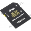 Toshiba <SD-K04GJ(BL5> SecureDigital High Capacity Memory Card  4Gb Class4