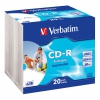 Диск CD-R Verbatim 700Mb 52x Slim Case Printable (1шт) (20) (43424)