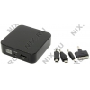 Аккумулятор KS-is Power Bank KS-201 Black (USB 1.5A, 6600mAh, 4  адаптера, Li-lon)