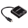 Адаптер MHL Hama microUSB(m)-HDMI(f)-micro USB(f) 0.2м 1080p (H-115925) (00115925)