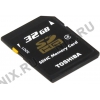 Toshiba <SD-K32GJ(BL5> High Speed Standard SDHC Memory  Card  32Gb  Class4