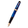 Ручка перьевая Aurora Optima корпус син отд позолота перо золото 14кт (AU-996/В)
