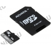 ADATA Premier <AUSDH8GUICL10-RA1> microSDHC Memory Card 8Gb UHS-I U1  +  microSD-->SD  Adapter
