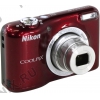 Nikon CoolPix L29 <Red> (16.1Mpx, 26-130mm, 5x, F3.2-6.5, JPG,SDXC, 2.7",  USB2.0,  AV,  AAx2)