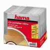 Коробка Hama на 1CD/DVD H-11521 Slim Box прозрачный (упак.:20шт) (00011521)