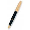 Ручка перьевая Aurora Style корпус черный колпачок позолота перо сталь (AU-E08)