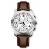 Часы Victorinox Field Chrono 40мм белый циферблат коричневый кожаный ремешок (26049.CB)