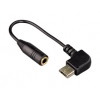 Адаптер Hama H-106626 Mini для мобильного телефона micro USB - 3.5 jack (m-f)  (00106626)