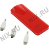 Аккумулятор KS-is Power Bank KS-242 Red (USB 0.8A, 2600mAh,  3 адаптера, Li-lon)
